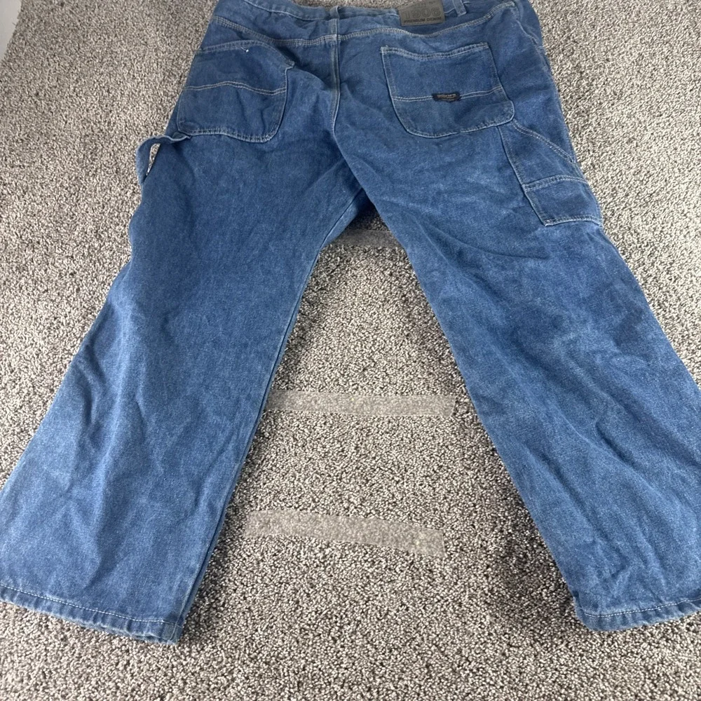 Smiths Workwear Size 42x30 Mens Jeans Cotton Straight Dark Wash‎